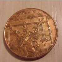 2 пенса Великобритания 2009 г.в. - Фрагмент герба Британской Королевской семьи.