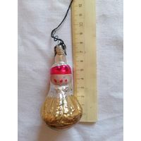 Ёлочная игрушка ДЕВОЧКА В ШУБКЕ СССР 0072