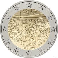 2 евро 2019 Ирландия Дойл Эрен UNC из ролла
