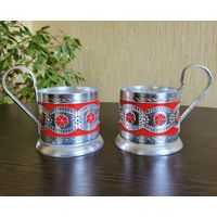 Подстаканник, алюминий, эмаль, поштучно.