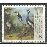 Германия. Сокровища Национальных музеев. Хохлатый журавль. 2017г. St#2984.