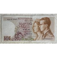 Банкнота 50 франков 1966 год. Бельгия