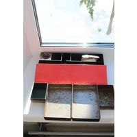 Коробка СССР от паяльника + коробочки жестяные для припоя и разного прочего одним лотом!