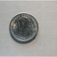 ССША 1 доллар, 2007 Президент США - Джордж Вашингтон (1789-1797) Отметка МД: "P" - Филадельфия, KM# 401