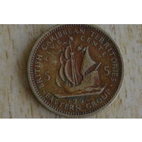 Карибы 5 центов 1964 с 1 руб