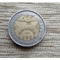 Werty71 ЮАР 5 рандов 2015 200 лет первой южноафриканской монете Гриква биметалл