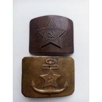 Пряжка ВМФ СССР праворукая + пряга СА под восстановление.