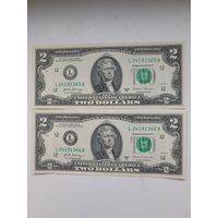 2 доллара США. 2017 год. Сан-Франциско (L).