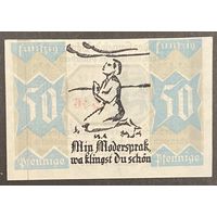 Нотгельд 50 пфеннигов 1921 год. Шлезвиг-Гольштейн. Веймарская республика