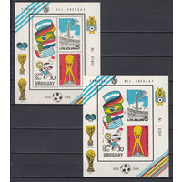 Спорт. Футбол. Уругвай. 1980. 2 блока (с/з и б/з). Michel N  бл50 (165,0 е)