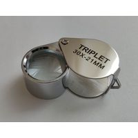 Лупа ювелирная для коллекционеров и не только.. 30х-21мм. Стекло...