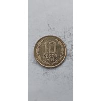 Чили 10 песос 2015