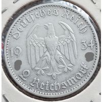 2 рейхсмарки Кирха F