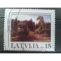 Латвия, 1999. Лесной ландшафт, картина Юлия Федерса