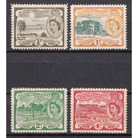 85.BrK. Великобритания. Колонии. Сент Кристофер Невис и Ангилья. Елизавета II. 1954 г. Mi.##113-115/117.