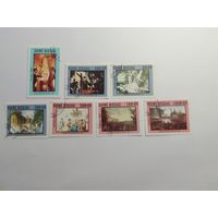 Марки   Живопись 1989г.   Гвинея-Бисау     7шт -  4,00 руб.