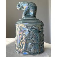 Чайная банка фарфор эмаль 17x10cm