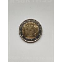 2 евро Эстонии. 150 лет эстонскому литературному обществу.