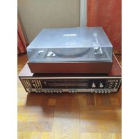 Стерео Радиола СССР с магнитофонной приставкой "Нота" и колонками