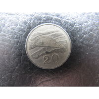 Зимбабве. 20 центов.1980. С 20 копеек. Распродажа коллекции. Смотрите другие лоты.