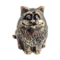 Статуэтка Кот с улыбкой Латунь