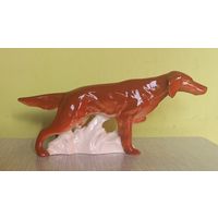 Статуэтка фарфоровая ЛФЗ собака Ирландский сеттер