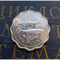 10 центов 1970 Багамские острова (Багамы) UNC #01