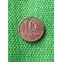 14. Распродажа! Ангола 10 сентимо, 1999 г. Нечастая! UNC!