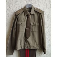 Рубашка, погоны, галстук и заколка Генерал- майор. СССР