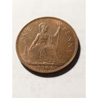 Великобритания 1 пенни 1966