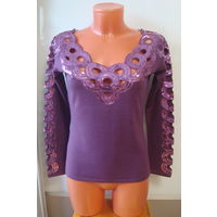 НОВАЯ кофта 50%шелк 30%шерсть Франция 42-44-46 р