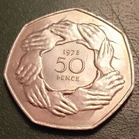 Великобритания 50 пенсов 2973. Вступление в Евросоюз