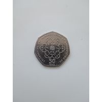 50 пенсов 2010 года.Женская организация скаутов.