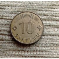 Werty71 Латвия 10 сантимов 1992