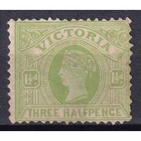 116.Aust. Великобритания. Австралийские штаты. Виктория. Стандарт. 1897 г. 1p. Mi.#111.