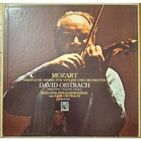 Wolfgang Amadeus Mozart - David Oistrach, Berliner Philharmoniker, Igor Oistrach – Mozart, Samtliche Werke Fur Violine Und Orchester (4LP)