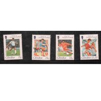 Гибралтар-1996, (Мих.759-762)  ** , Спорт, ЧЕ-1996 по футболу,(полная серия)