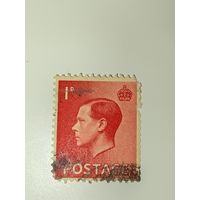 Великобритания 1936 Профиль короля Эдуарда VIII, повернутый налево, что нарушало традицию направления взгляда предыдущего монарха.