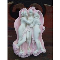 Барельеф на стенку "Три грации" худ-гипс, красивый, ретро!