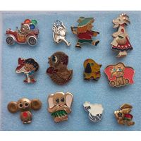 Значки. Мультфильмы. Сказки. Детские.