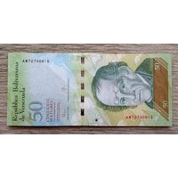 Werty71 Венесуэла 50 боливаров 2015 UNC банкнота