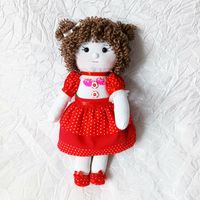 Текстильная куколка-красавица )))