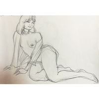 "Обнаженная муза" набросок а3
