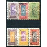 Французские колонии - Дагомея (Бенин) - 1917/22г. - ландшафты, местные мотивы - 6 марок - полная серия, гашёные , MH, чистая, без клея [Mi 59-64]. #4-W1-105-A-1