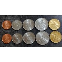 Вануату 5, 10, 20, 50, 100 вату 2015 года (5 монет) UNC
