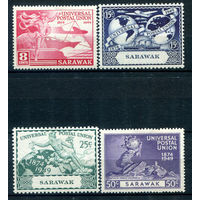 Британские колонии - Малайзия - Саравак - 1949 - 75 лет Всемирному почтовому союзу - 4 марки - полная серия, MNH [Mi 167-170]. #2-Bc-56-A-2