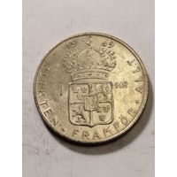Швеция 1 крона 1969