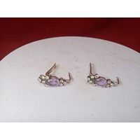 С рубля без мц. серьги, голубь 925пр. 4 гр. 2см.