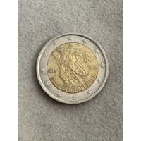 2 евро 2014 Италия. Карабинеры. 100 лет