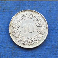 Швейцария 10 раппенов 1944